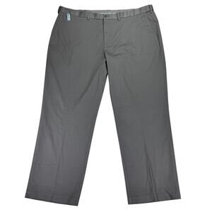 Haggar Mens Premium No Iron Classic Fit Stretch Dress Pants Dark Gray 44x30